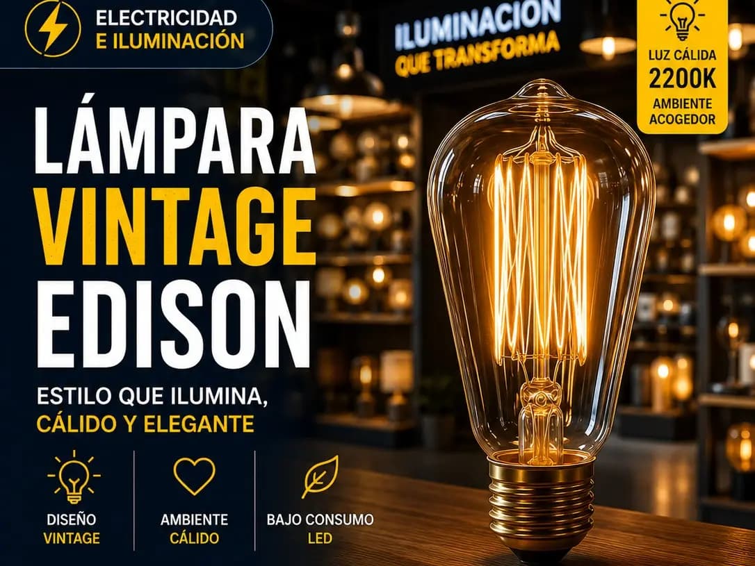 Lámpara Vintage Edison
